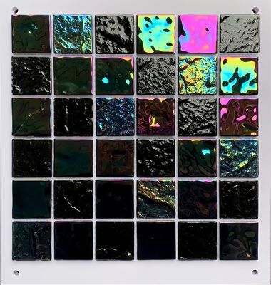 Mix Blue Hotel Piscina di vetro disegno mosaico con tecnica di vetro e vetro