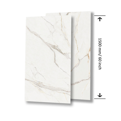750x1500 Piastrelle per pavimenti vitrificate Carrara Porcellana piastrelle ceramiche per cucina e hall