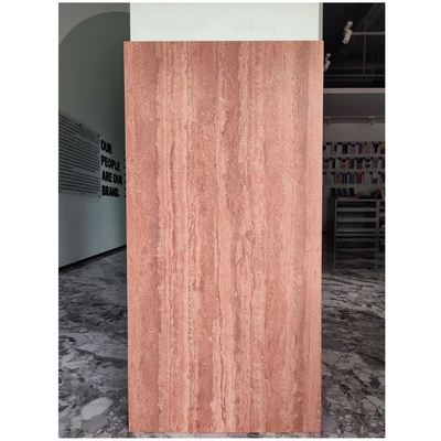 Pavimenti impermeabili in porcellana in rosso / rosa travertino
