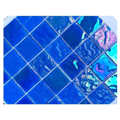 Parete/piano/bordi/accenti Piastrelle Mosaico scuro per piscina in foglio 306x306MM