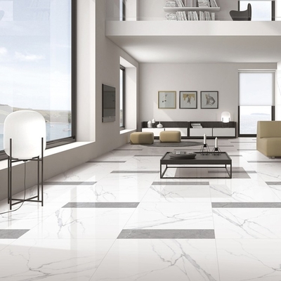 Pavimenti essenziali 600x600 Marmo bianco italiano look vetrato porcellana piastrelle vitrificate
