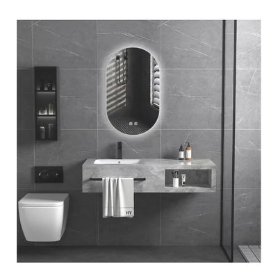 Sink Unico Disegno Rectangle Vanity Cabinet impermeabile per SLABS/SINTERSTONE