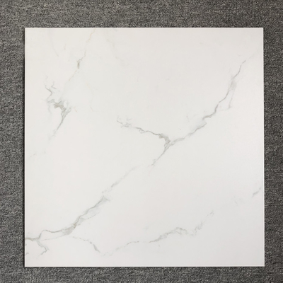 Ingegneria di pietra cristallina Bianco Bianco Carrara Grigio Foshan Marmo 24x24 Vendita di piastrelle specchio