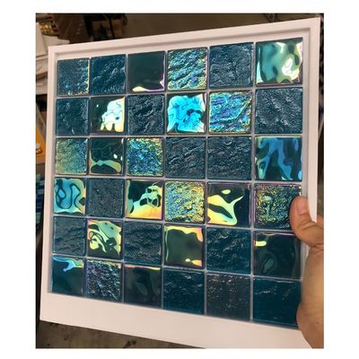 Foglio di mosaico di cristallo lucido dimensione 306x306MM per piscine a Bali