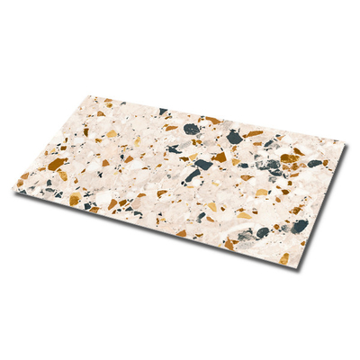60x120 Assorbimento dell'acqua 0,5% Aspetto marmoreo Porcellana vetrata Piastrelle di pavimento rosso Terrazzo
