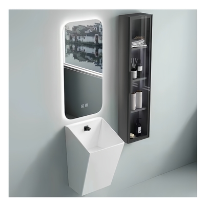 Mezzo piedistallo ceramica per parete appesa bagno vasca da bagno per vetro ambientale e casa