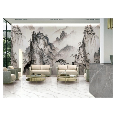 Decorazione di casa di moda Piastrelle di porcellana lucidata moderna con disegno di lastra sottile di quarzito
