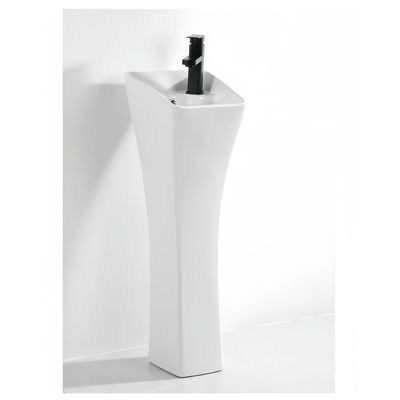 Piestone decorativo Lavabo per bagno 680x370x830mm Piestone vasca in ceramica a doppio scarico