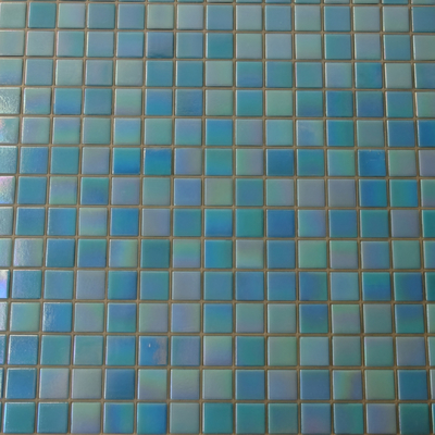 Antibatterica Quadratura Creativa Blu Misto Vetro Mosaico Piscina Piastrelle in ceramica