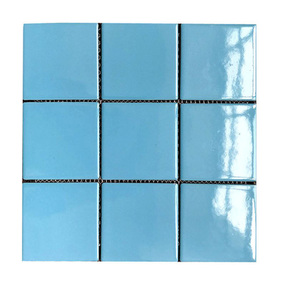Piastrelle di mosaico in ceramica blu Piastrelle decorative per piscina in famiglia di colore blu per piscina
