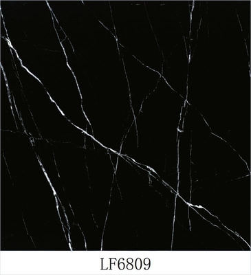 Piastrelle vitrificate di marmo bianco e nero con tipo di piastrelle