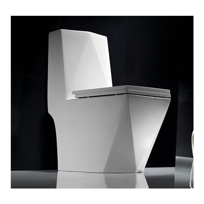 Set di seggiolini di bagno in ceramica e bagno in lavandino con armadio per l'acqua in stile tradizionale