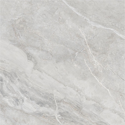 Piastrelle metalliche vetrate 120x120cm lucide Piastrelle da pavimento in marmo digitale grigio per hotel