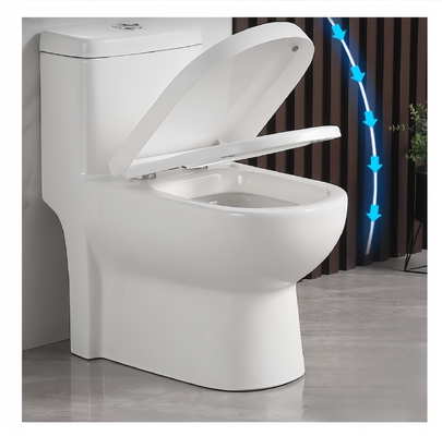 Stile di design tradizionale Bagno moderno in ceramica Bagno WC a pavimento Bagno in un pezzo sifonico