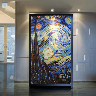 Decorazione murale Grigi Van Gogh Cielo stellato Ghiaccio Giada Cristallo Mosaico Taglio Pittura Puzzle