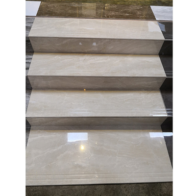 Piastrelle di scalinata in legno lucido in ceramica Piastrelle di granito
