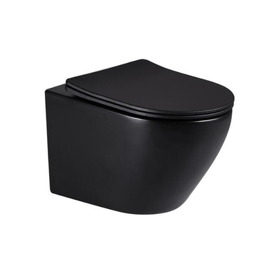 European Classic Design nero opaco 2 in 1 WC in ceramica Bagno Bagno Bagno Acqua Set Ware