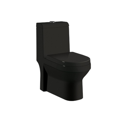 Tazza di bagno rotonda Forma 730x425x810mm Gloss brillante e nero opaco Tavolo di bagno in un solo pezzo