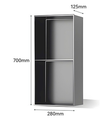 Niche per la doccia 600x280x120mm stile di design moderno