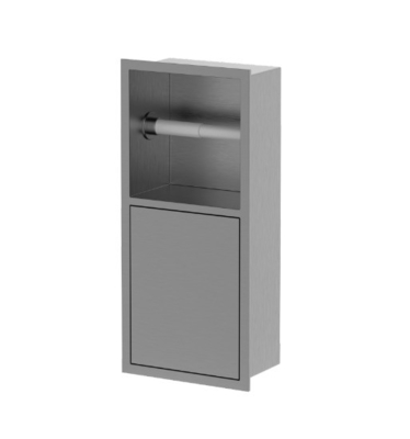 Spazzola da bagno in acciaio inossidabile di design moderno lucidato o opaco