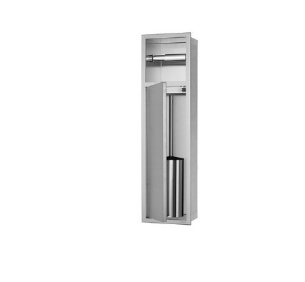Acciaio inossidabile Niche muraria bagno spazzola igienica con decorazione di luci