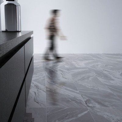 Parete interna occasione porcellana lucidata piastrelle da pavimento in marmo grigio 60x120 stile moderno